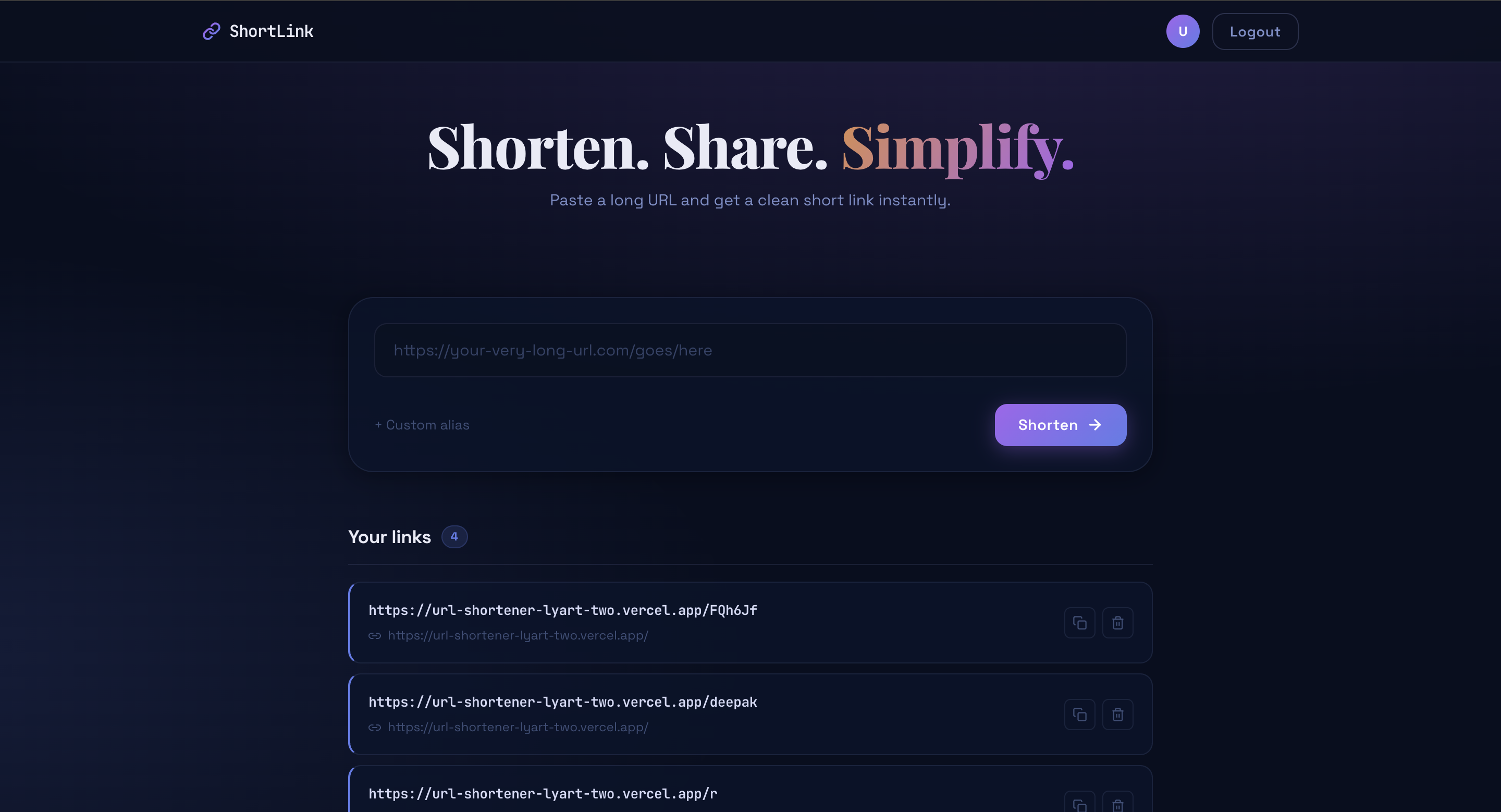 URL Shortener