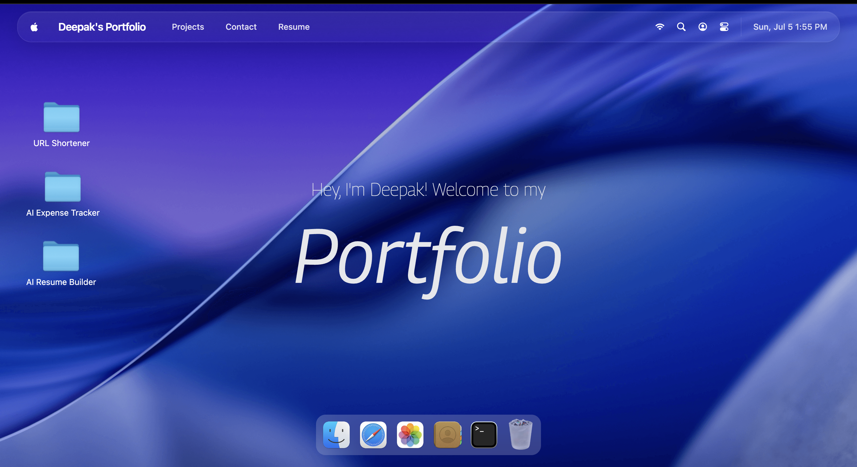 MacOS Portfolio